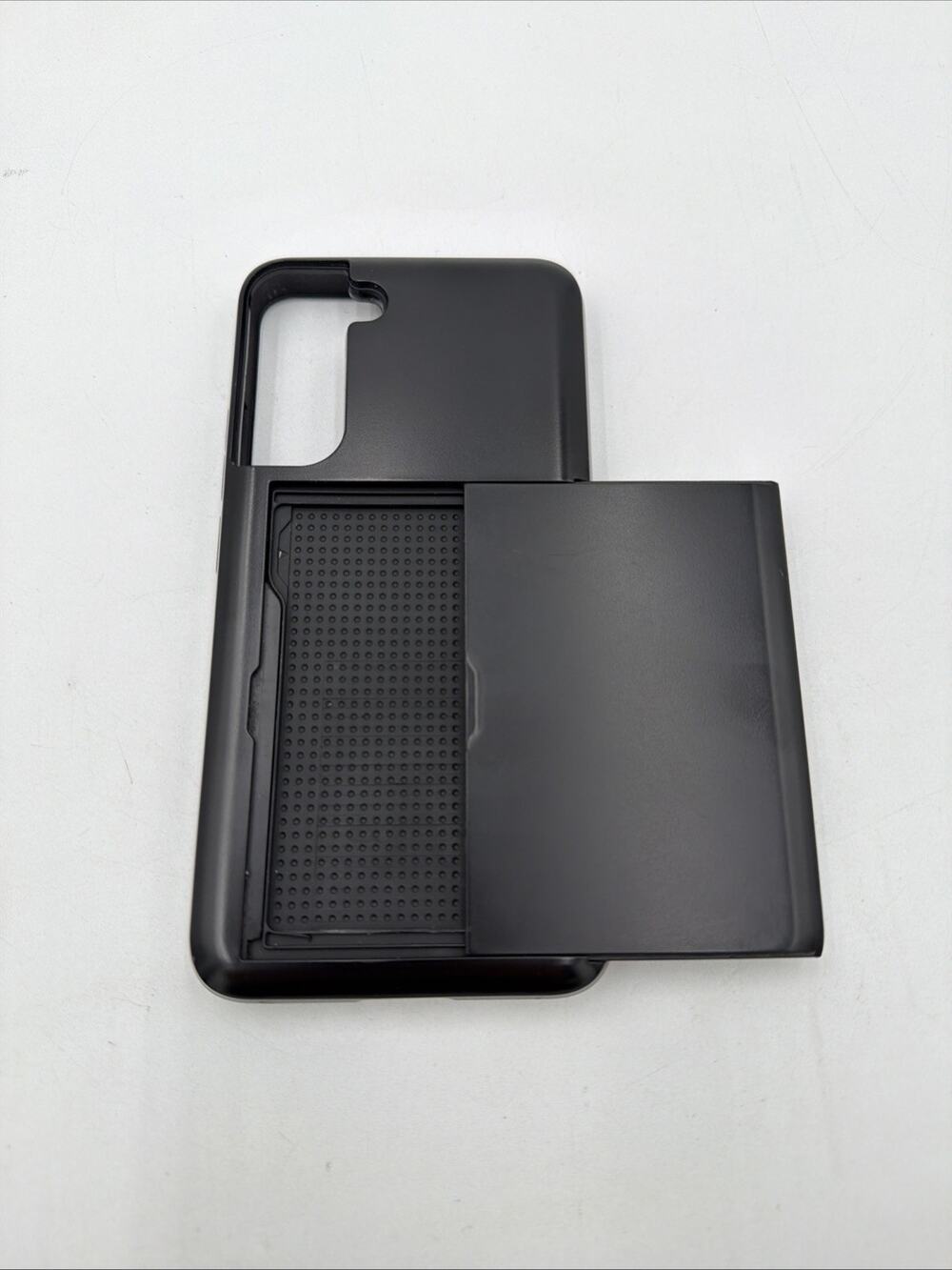 Samsung S21 FE Case with Card Holder Dual Layer Heavy Duty Protective Case